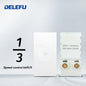 DELEFU Brasil 10A 20A Padrão Combinação Livre Branco 118mm * 72mm DIY Switch CAT6 Computador TV Telefone Satélite Tomada de Parede
