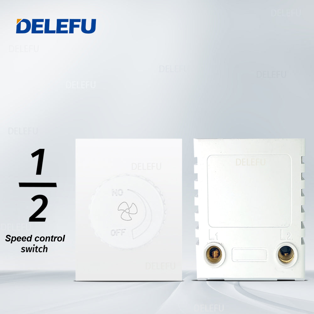 DELEFU Brasil 10A 20A Padrão Combinação Livre Branco 118mm * 72mm DIY Switch CAT6 Computador TV Telefone Satélite Tomada de Parede
