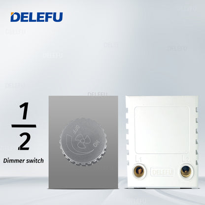 DELEFU Brasil 10A 20A Padrão Combinação Livre Cinza 118mm * 72mm DIY Switch CAT6 Computador TV Telefone Satélite Tomada de Parede