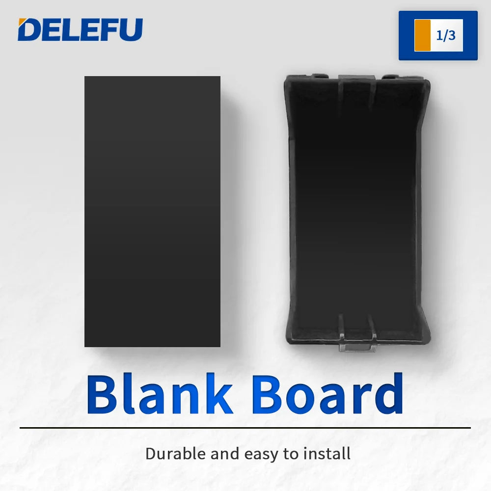 DELEFU Brazil Italian Chile Mexico Standard Free Combination Function USB Type C Key DIY Switch Socket 4*2 Black 4*4 Fast Charge