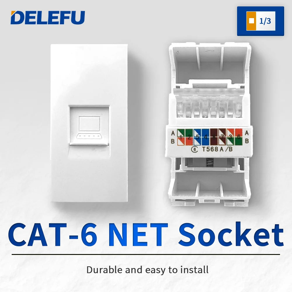 DELEFU Brazil Italian Chile Mexico Standard Free Combination Function USB Type C Key DIY Switch Socket 4*2 White 4*4 Fast Charge