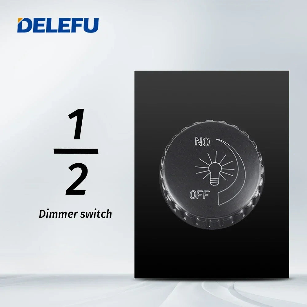 DELEFU Brazil Italian Chile Mexico Standard Free Combination Function USB Type C Key DIY Switch Socket 4*2 Black 4*4 Fast Charge