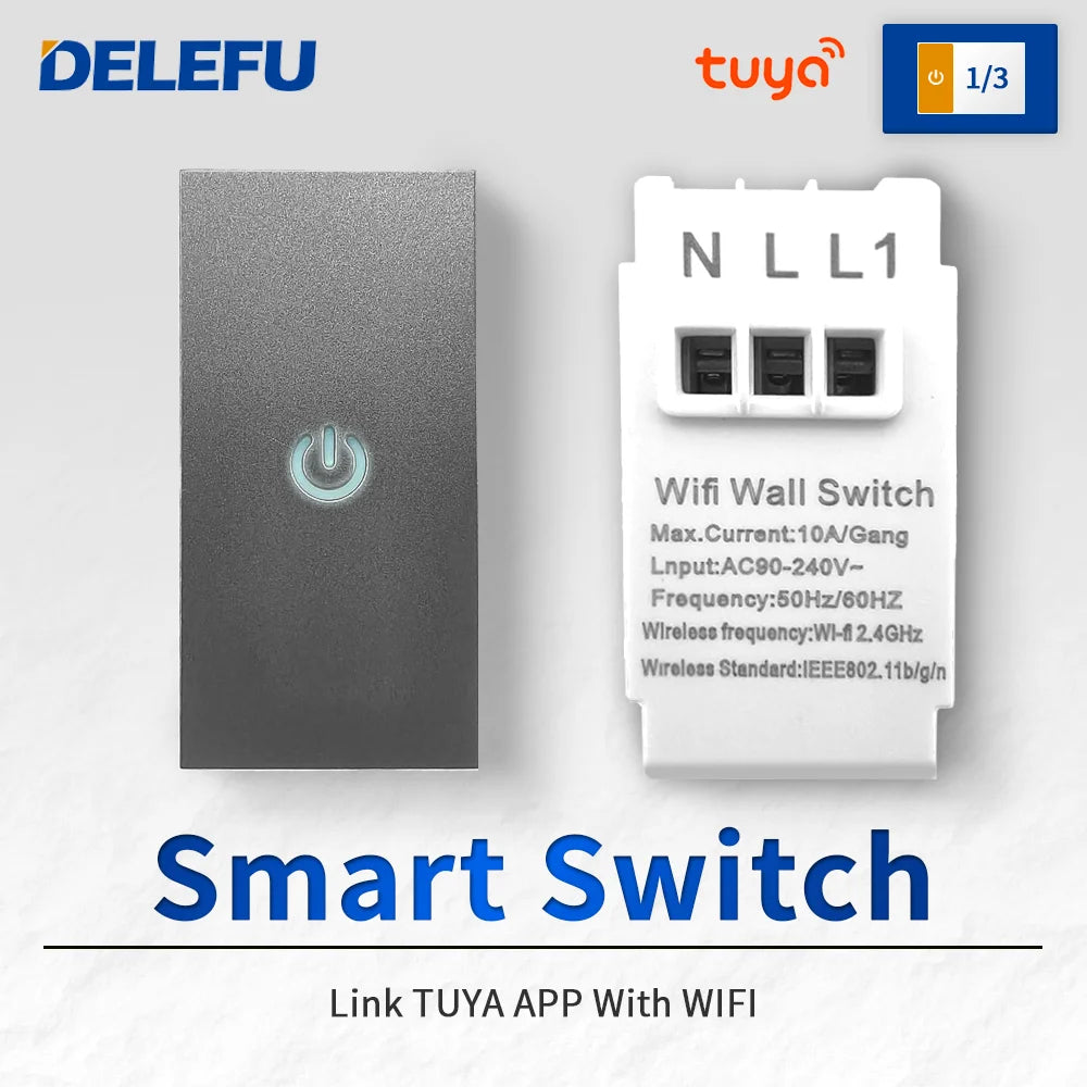 DELEFU Brazil Italian Chile Mexico Standard Free Combination Function USB Type C Key DIY Switch Socket 4*2 Gray 4*4 Fast Charge