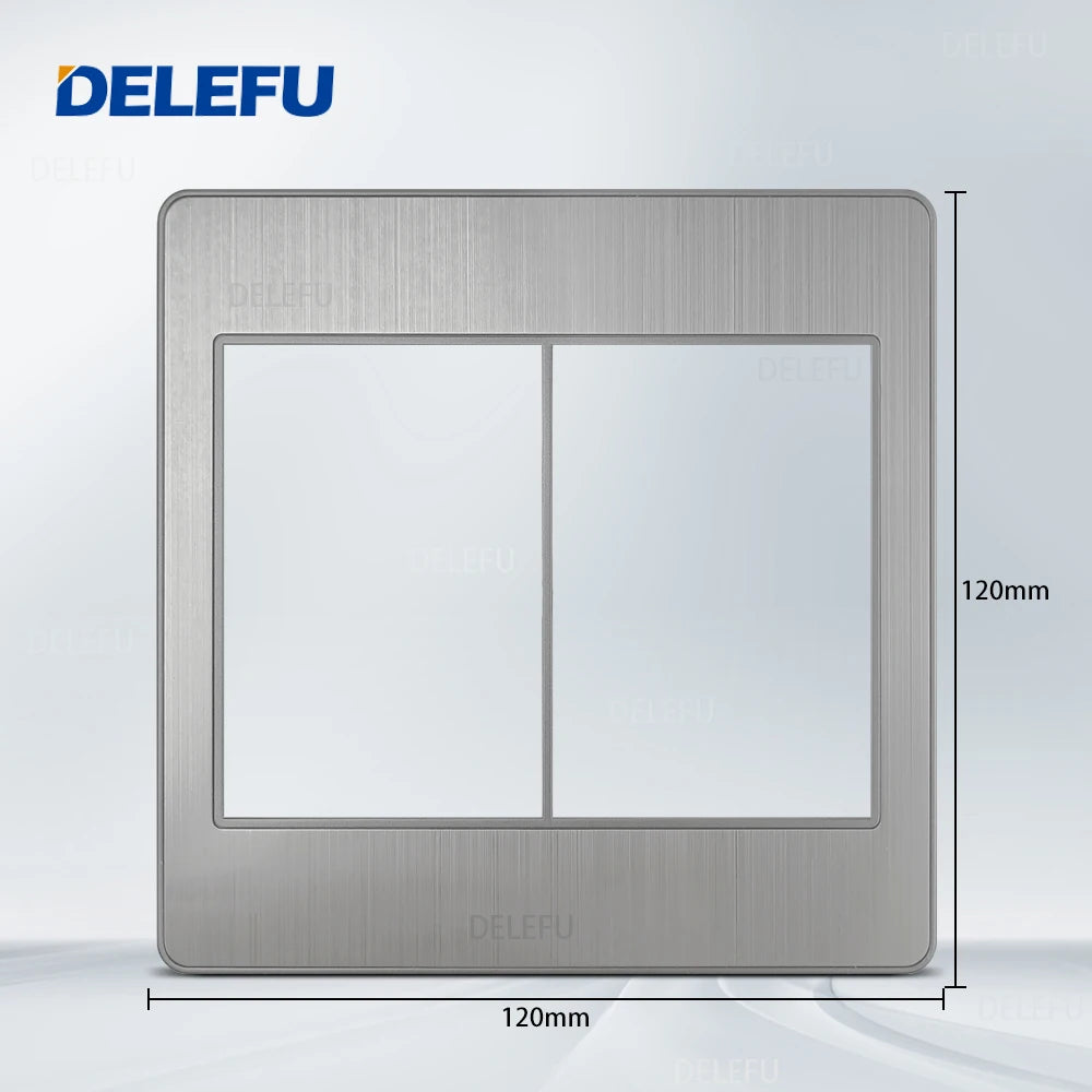 DELEFU Brazil Italian Chile Mexico Standard Free Combination Function USB Type C Key DIY Switch Socket 4*2 Gray 4*4 Fast Charge