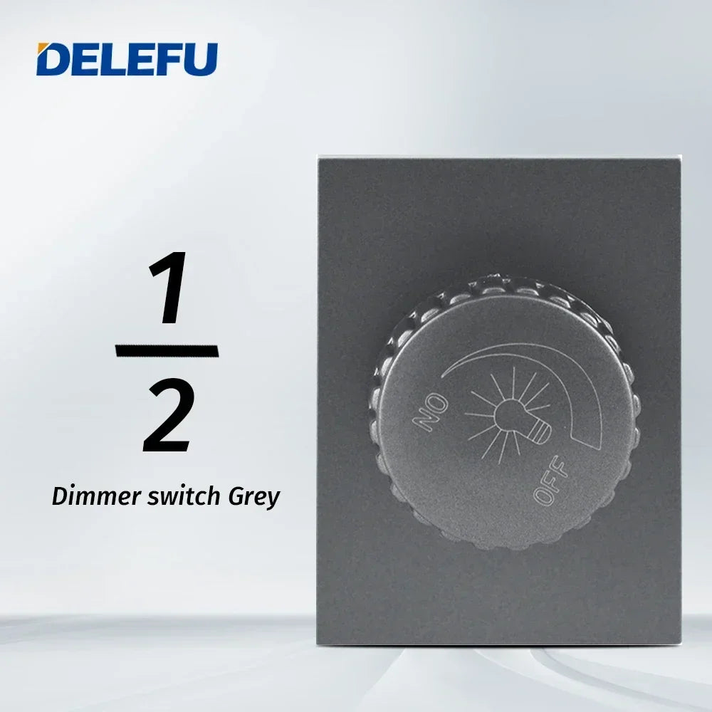 DELEFU Brazil Italian Chile Mexico Standard Free Combination Function USB Type C Key DIY Switch Socket 4*2 Gray 4*4 Fast Charge