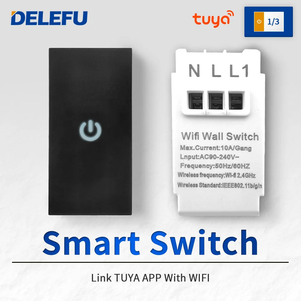 DELEFU Brazil Italian Chile Mexico Standard Free Combination Function USB Type C Key DIY Switch Socket 4*2 Black 4*4 Fast Charge