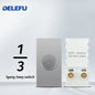 DELEFU Brasil 10A 20A Padrão Combinação Livre Cinza 118mm * 72mm DIY Switch CAT6 Computador TV Telefone Satélite Tomada de Parede