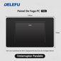 DELEFU À Prova De Fogo PC Brasil Soquete Padrão Duplo USB Tipo-c Interruptor 4 * 2 Preto 10A 20A